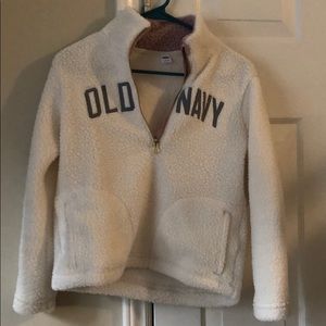 Old Navy, fleece like, long sleeve pullover